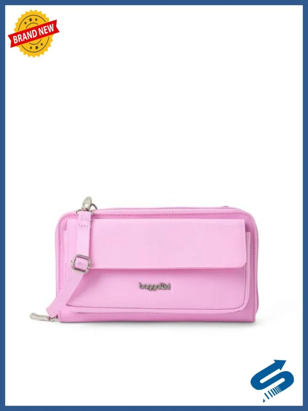 Nylon RFID Phone Wallet Crossbody Bag with Detachable Strap